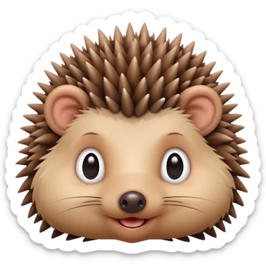 🦔with no eyebrows sticker