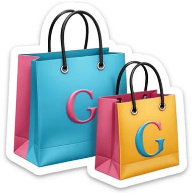 Shopping bags Dior Gucci Sephora  sticker