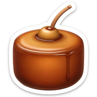 Create a brown cylindrical gulab jamun sticker