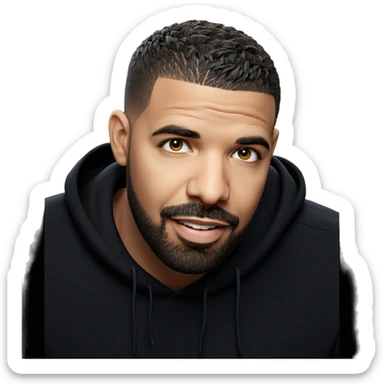 smiling male portrait with beard sticker