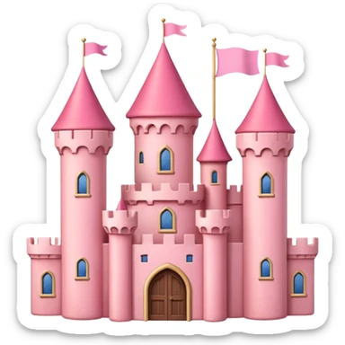 Little Pink castle sticker