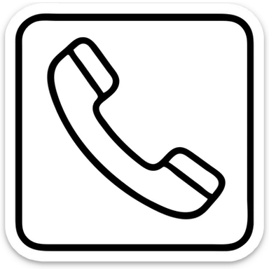 telephone with handset detail sticker