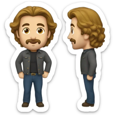 Jean du jardin sticker