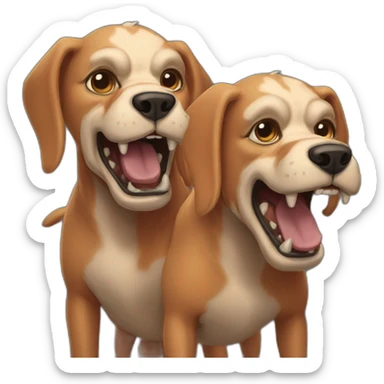cerberus, the three headed dobberman  sticker