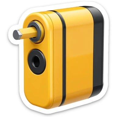 yellow pencil sharpner sticker