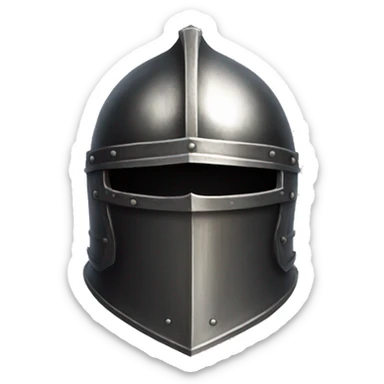 metal knight helmet with visor dark souls sticker