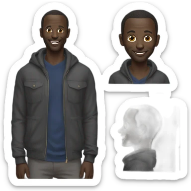 Omar Sy qui dit : pourquoi faire? sticker