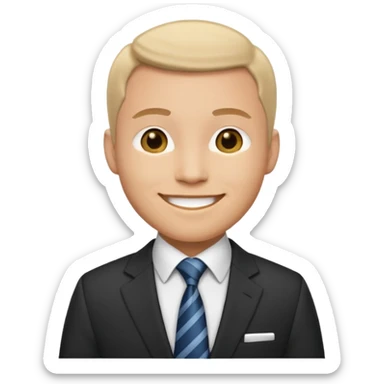 Business analytics Man sticker