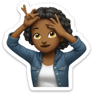 Girl doing the dab  sticker