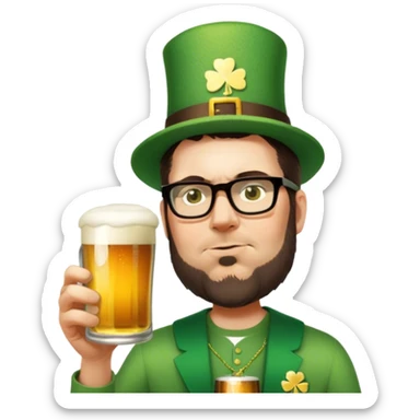 Having a Beer sticker