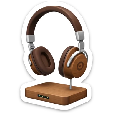 headphones holder/stand sticker