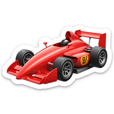 Formula car sticker