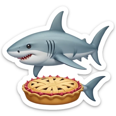 Tiburón con pies sticker