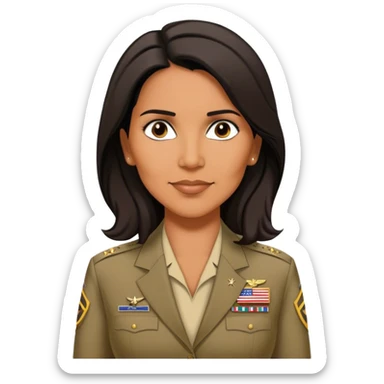 realistic Tulsi Gabbard, US intelligence chief sticker