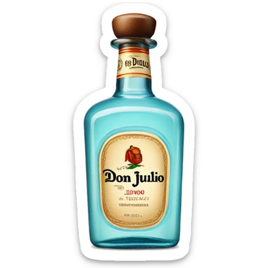 don julio tequila bottle  sticker