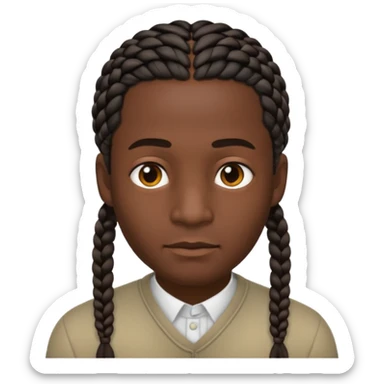 👦🏽 punle trenzas cortas de hombres pero que sea moreno  sticker