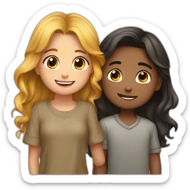 One boy loveing a girl truly sticker