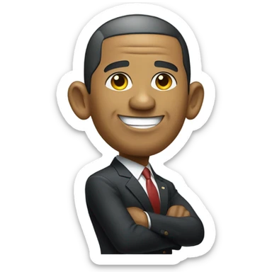 Obama on a pyramid sticker