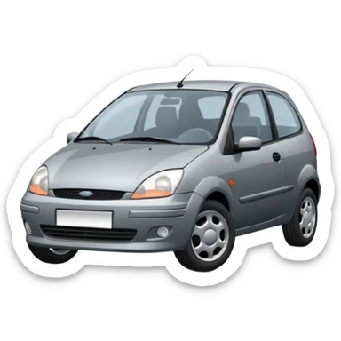 grey ford fiesta from 2003 sticker