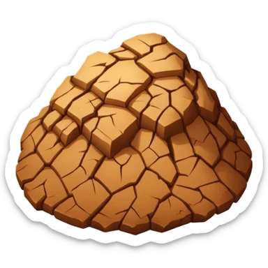 Brown earth sticker