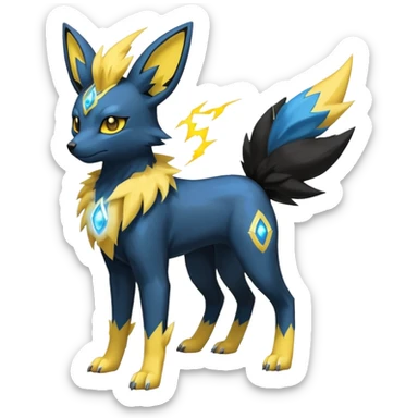 Umbreon-Manectric-Jolteon-Fakemon-hybrid -fusion- full body sticker