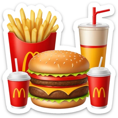 McDonald’s meal  sticker