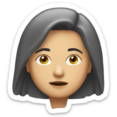 Mujer durmiendo sticker