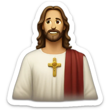 Jesus second coming sticker