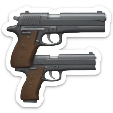 Gun sticker