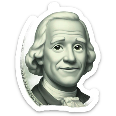 100 dollar bill sticker