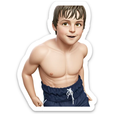 swimsuit look with clothes pull sticker