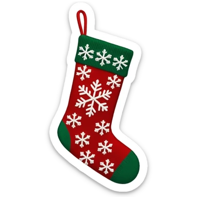 christmas sweater stocking sticker