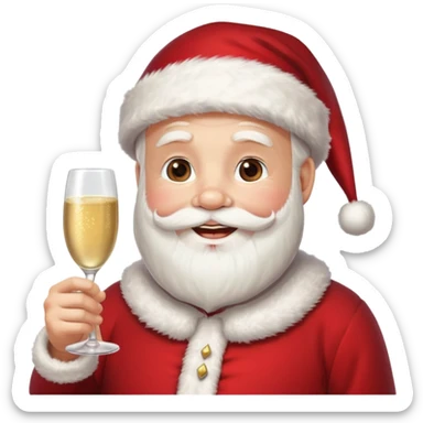 Santa Claus new year sticker