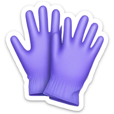 Pair of Nitrile gloves  sticker