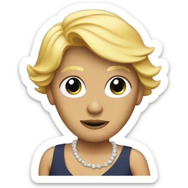 Donald Trump in a dress sticker