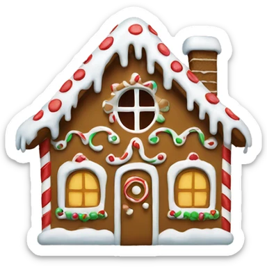 Gingerbread house sticker
