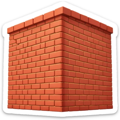 Brick like long structure  sticker