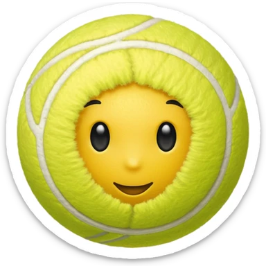 tennis ball with female gender sign sticker
