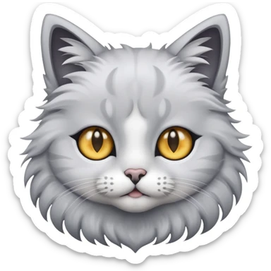 A cat with star eyes sticker