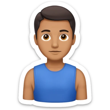 blue dress man sticker