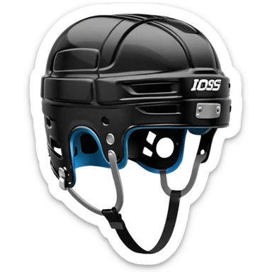 Give me a black ice hockey helmet sticker