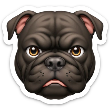 black bulldog Y3 sticker