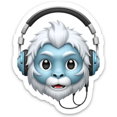 yeti headphones ai assitant sticker
