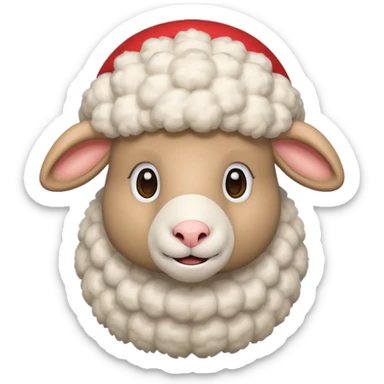 Sheep popping on the mario sticker