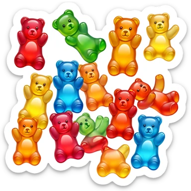 Gummy bears  sticker