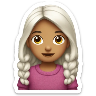 Niña con suéter  sticker