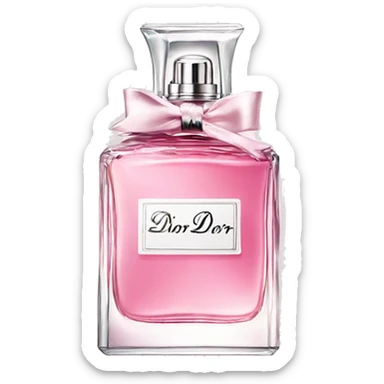 Pink Dior perfume sticker