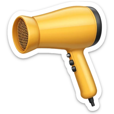 hair dryer sticker