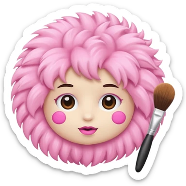 beauty brush sticker