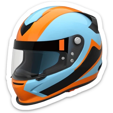 Create a regular heart emoji with the same patterns and color as Lando Norris's 2025 helmet sticker